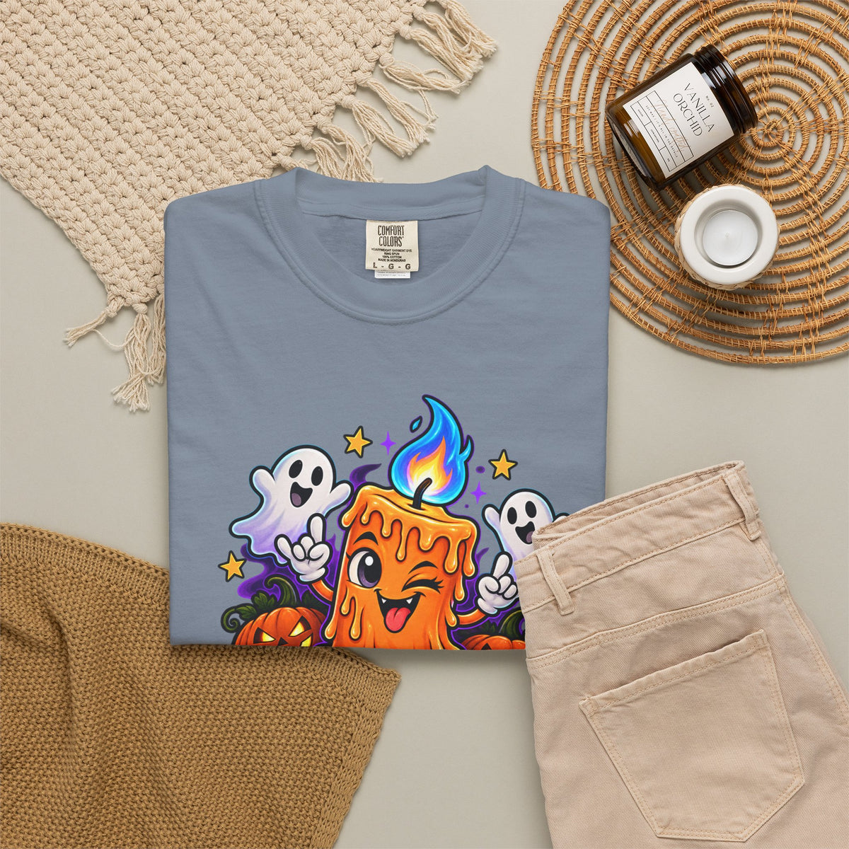 Too Lit to Quit – Funny Halloween Candle T-Shirt