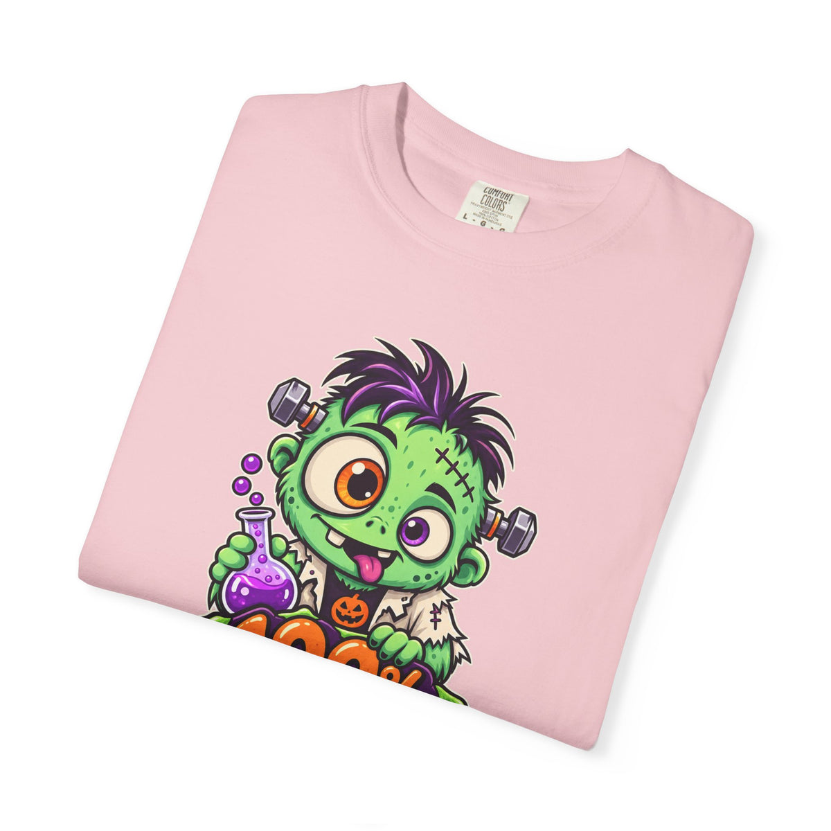 100% Natural. Mostly. – Cute Halloween Lab Monster T-Shirt