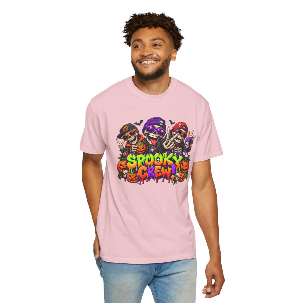 Spooky Crew Halloween T-Shirt – Funny Skeleton Graphic Tee