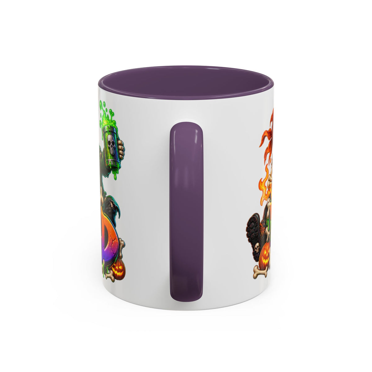 Bone to Be Wild Skeleton Crew Halloween White Mug