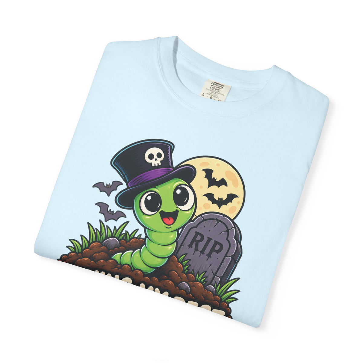 Living My Best Afterlife – Cute Halloween Graveyard Worm T-Shirt