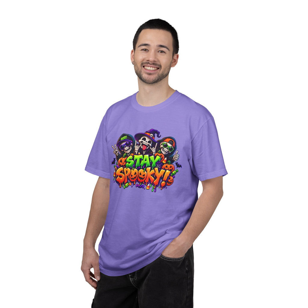 Stay Spooky Halloween T-Shirt – Funny Skeleton Crew Colorful Graphic Tee