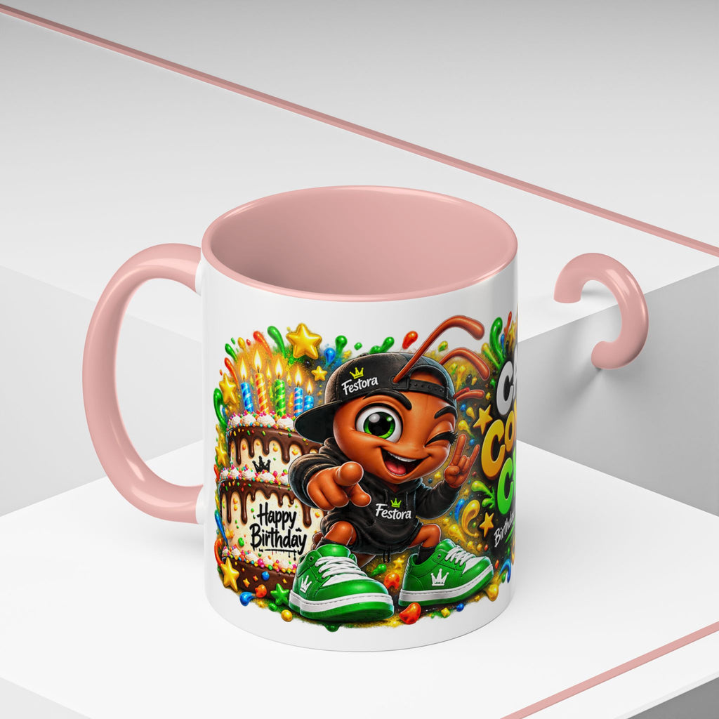 Festora Ant Birthday Mug – Cake Confetti Chaos Coffee Cup