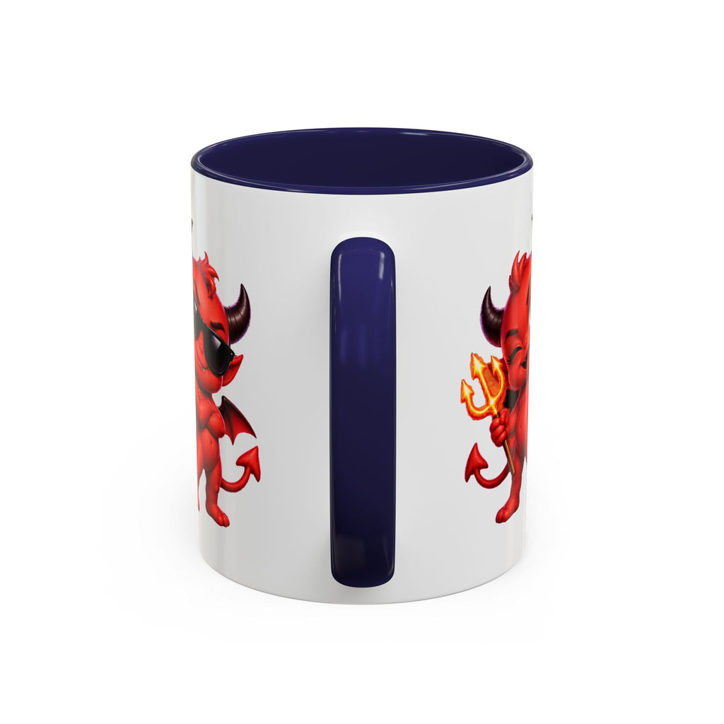 Raise a Little Hell Cute Devils Halloween White Mug