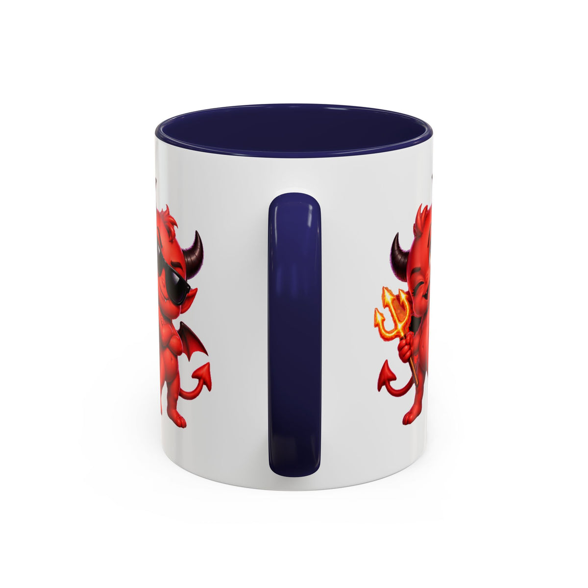 Raise a Little Hell Cute Devils Halloween White Mug