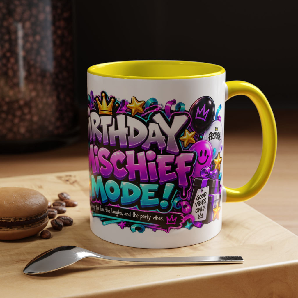 Festora Alien Birthday Mug – Birthday Mischief Mode Coffee Cup