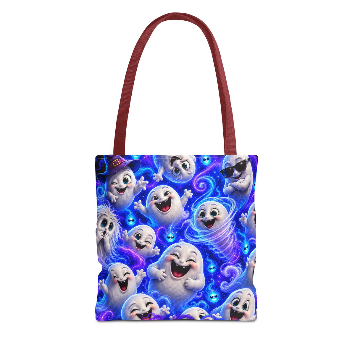 Ghost Friends Tote Bag — Cute Halloween Spirits All-Over Print