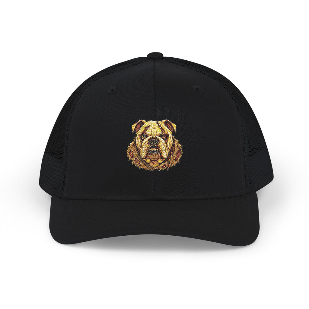 Bruno the Zombie English Bulldog  Embroidered Trucker Cap - Snapback Hat