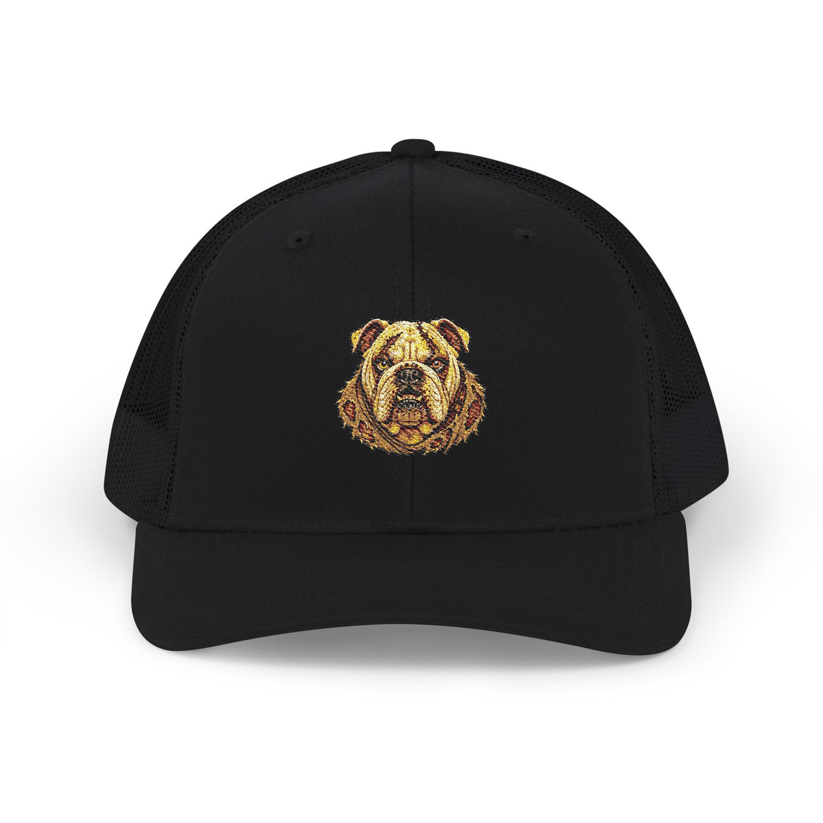 Bruno the Zombie English Bulldog  Embroidered Trucker Cap - Snapback Hat
