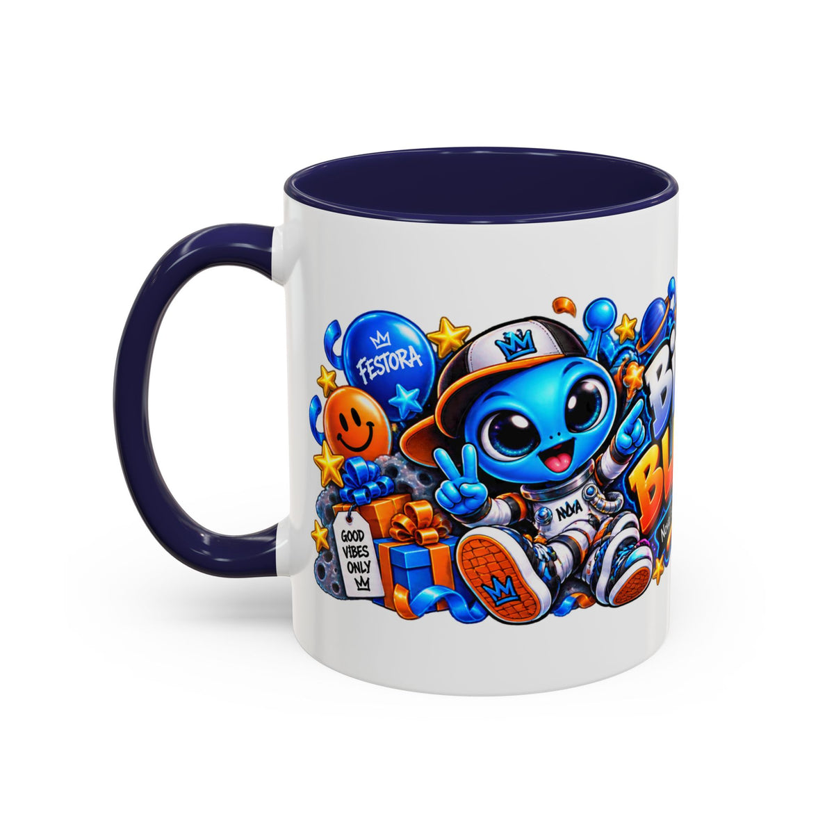 Festora Alien Birthday Mug – Birthday Blast Off Coffee Cup