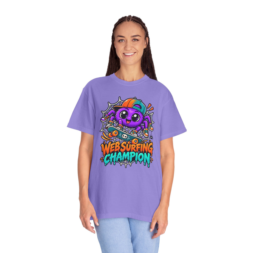 Web Surfing Champion – Cute Halloween Spider T-Shirt