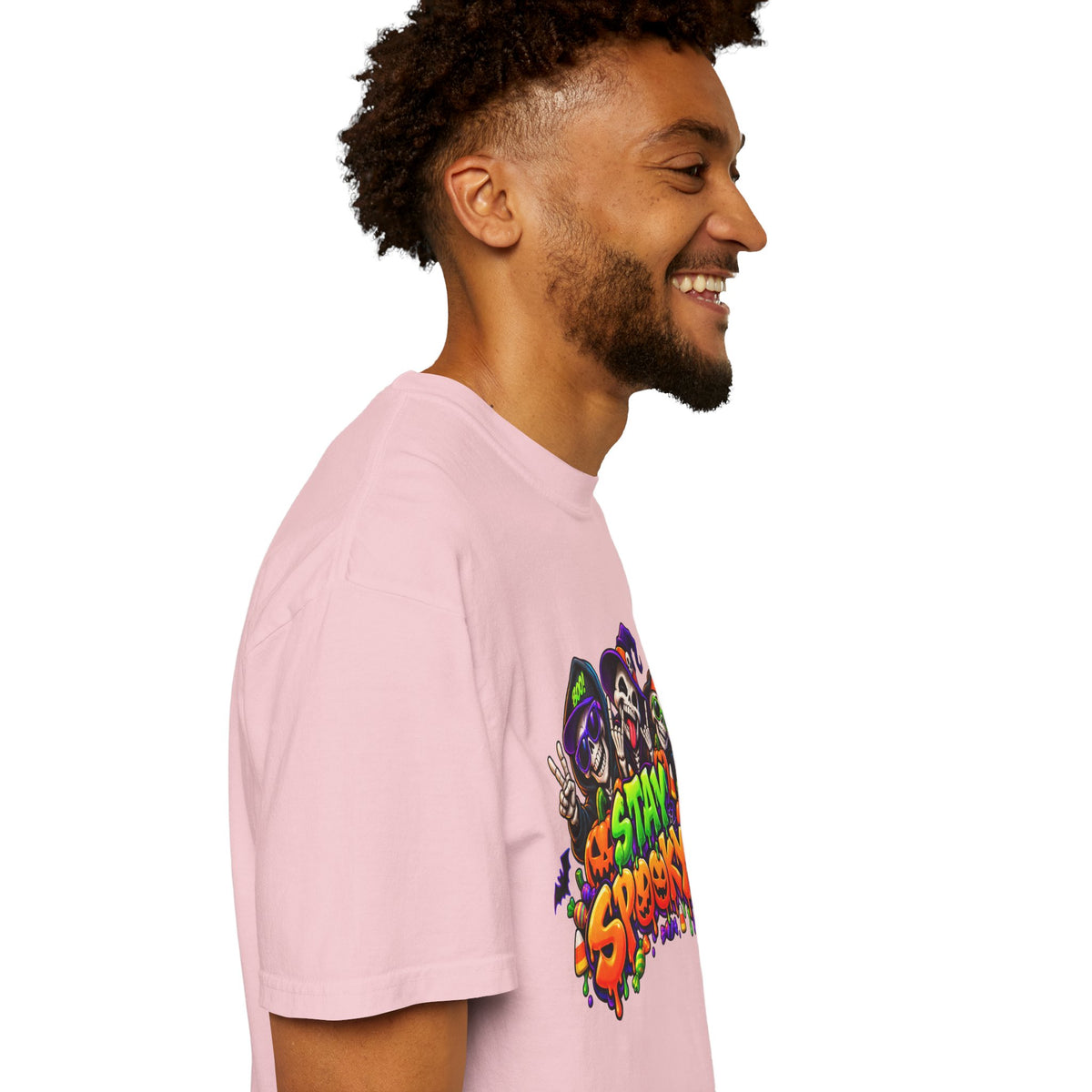 Stay Spooky Halloween T-Shirt – Funny Skeleton Crew Colorful Graphic Tee