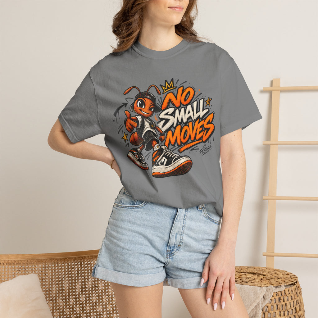No Small Moves T-Shirt — Retro Sneaker Character Graphic Tee