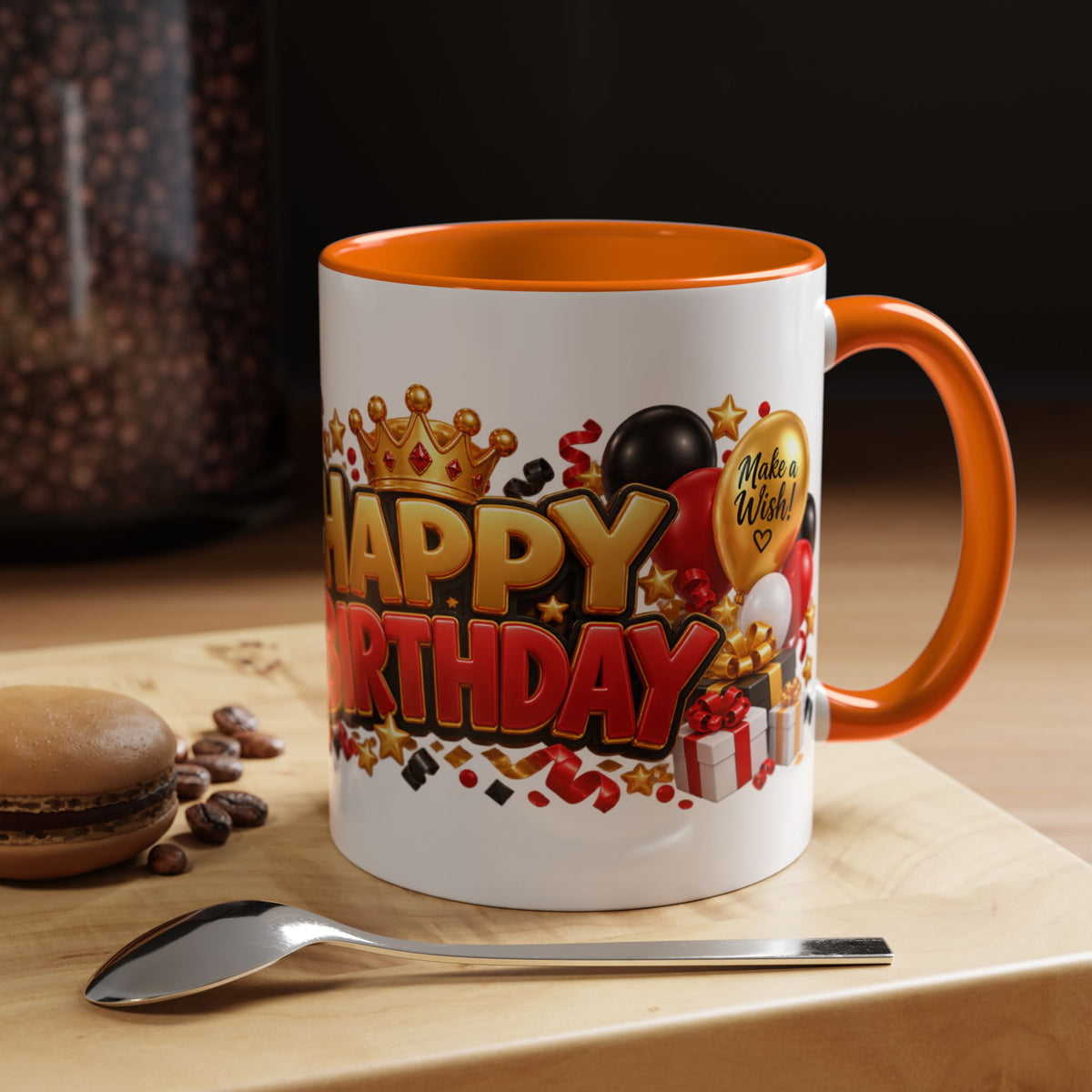 Happy Birthday Eagle Mug – Colorful 3D Birthday Gift – White Coffee Mug