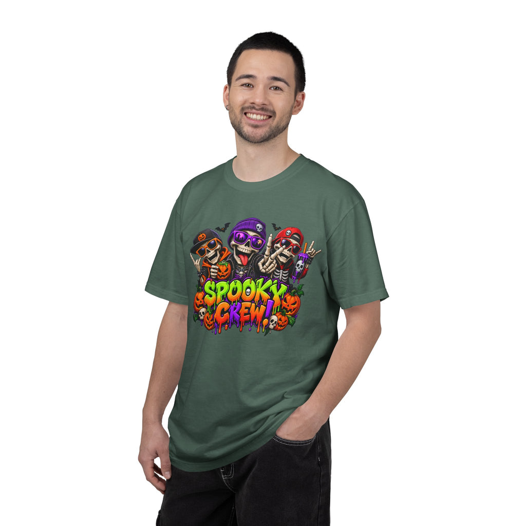 Spooky Crew Halloween T-Shirt – Funny Skeleton Graphic Tee