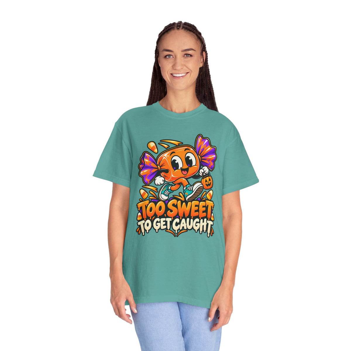Too Sweet to Get Caught – Cute Halloween Candy T-Shirt