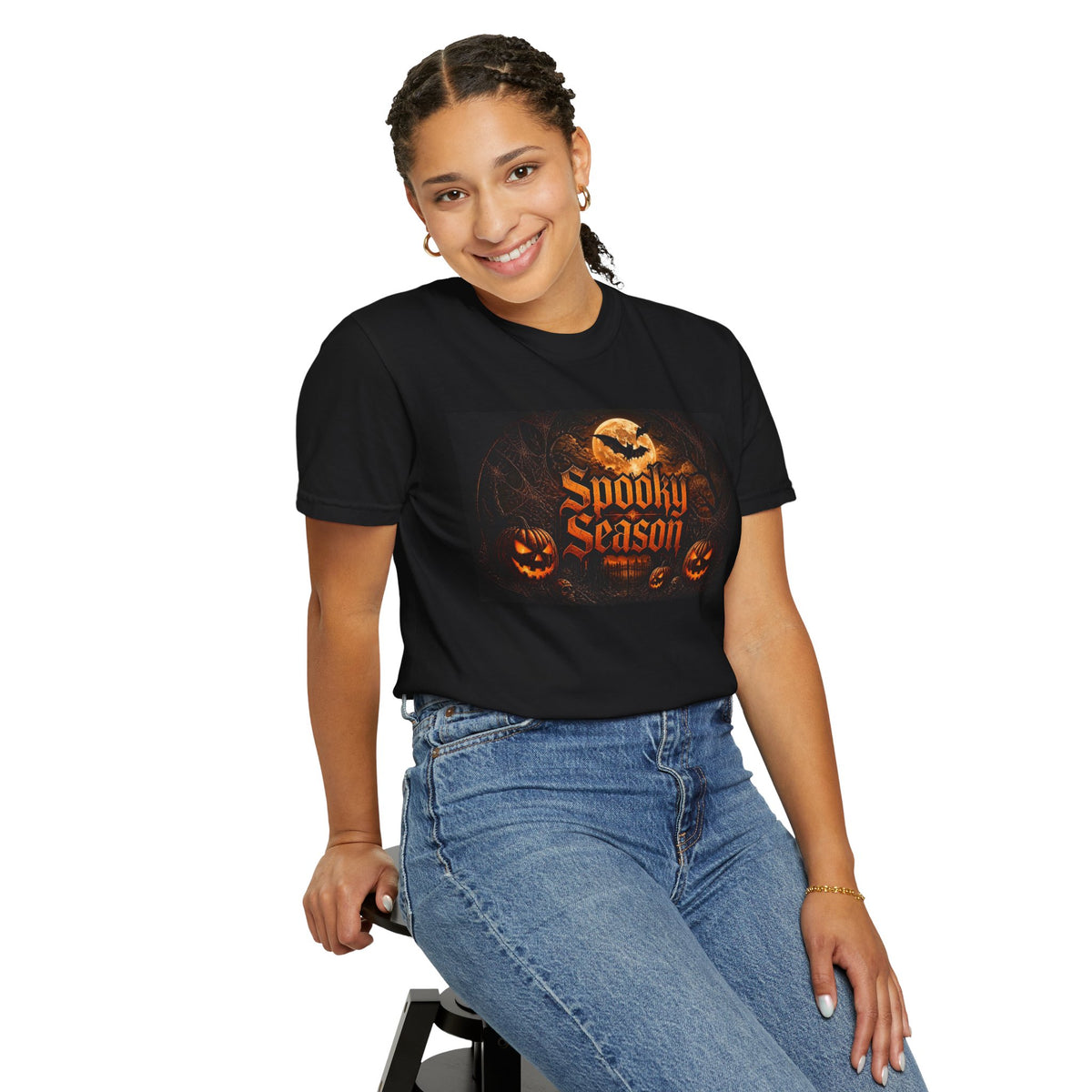 Spooky Season Halloween T-Shirt — Pumpkin Jack-O'-Lantern Graphic Tee