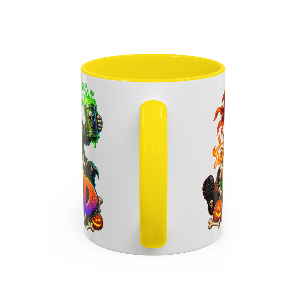 Bone to Be Wild Skeleton Crew Halloween White Mug