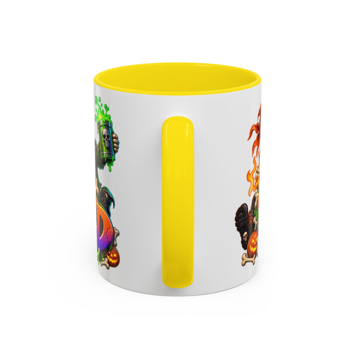 Bone to Be Wild Skeleton Crew Halloween White Mug