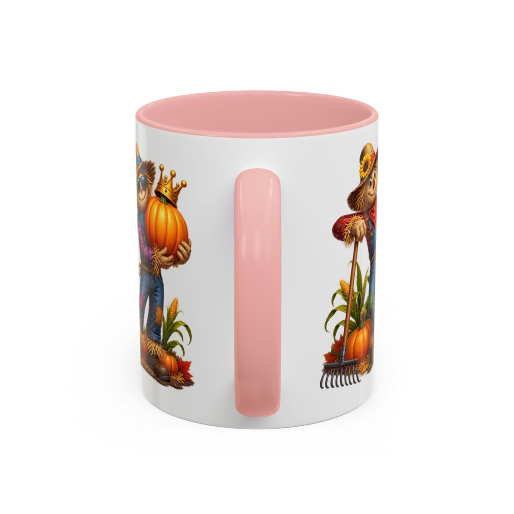 Outstanding in Our Field Funny Scarecrow Halloween White Mug