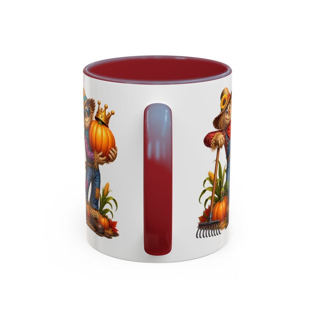 Outstanding in Our Field Funny Scarecrow Halloween White Mug
