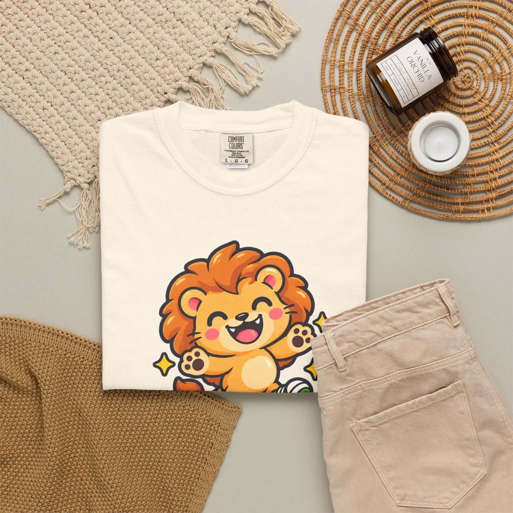Stay Roarsome – Cute Happy Lion Graphic T-Shirt