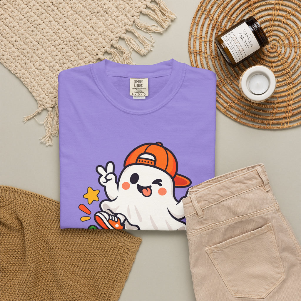 Just Boo It Halloween T-Shirt | Cute Skater Ghost Graphic Tee