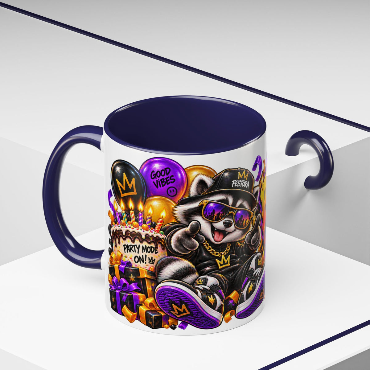 Festora Raccoon Birthday Mug – Birthday After Dark Coffee Cup