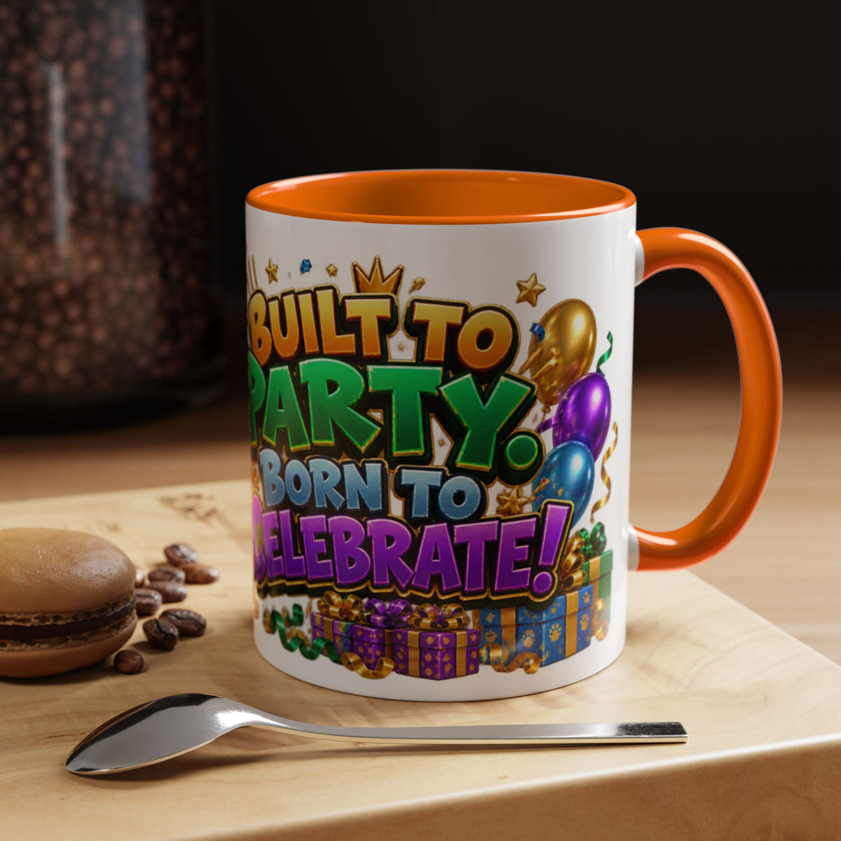 Built to Party English Bulldog Birthday White Mug