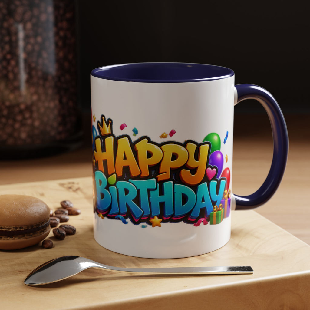 Gorilla Happy Birthday Mug - Colorful 3D Celebration Design