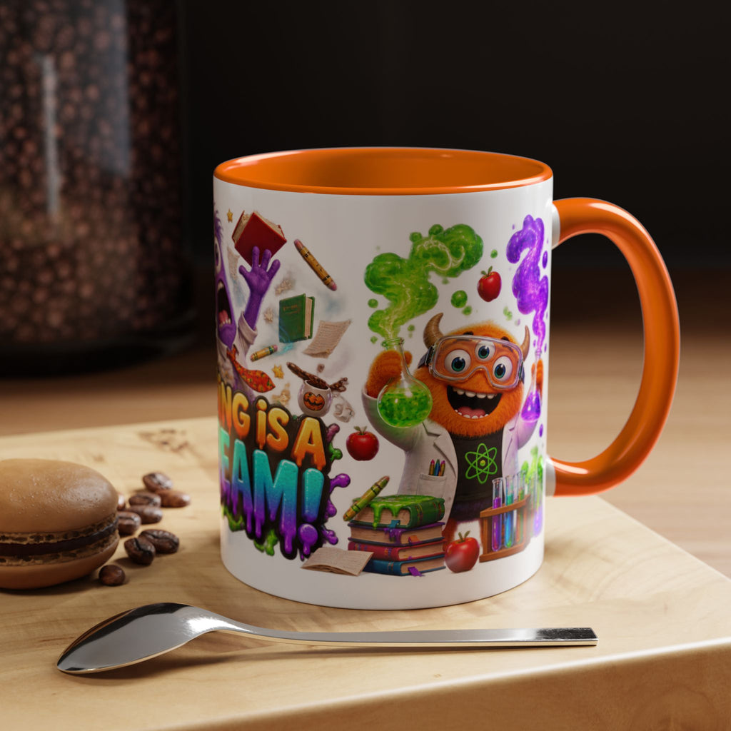 Teaching Is a Scream Monster Teacher Halloween White Mug