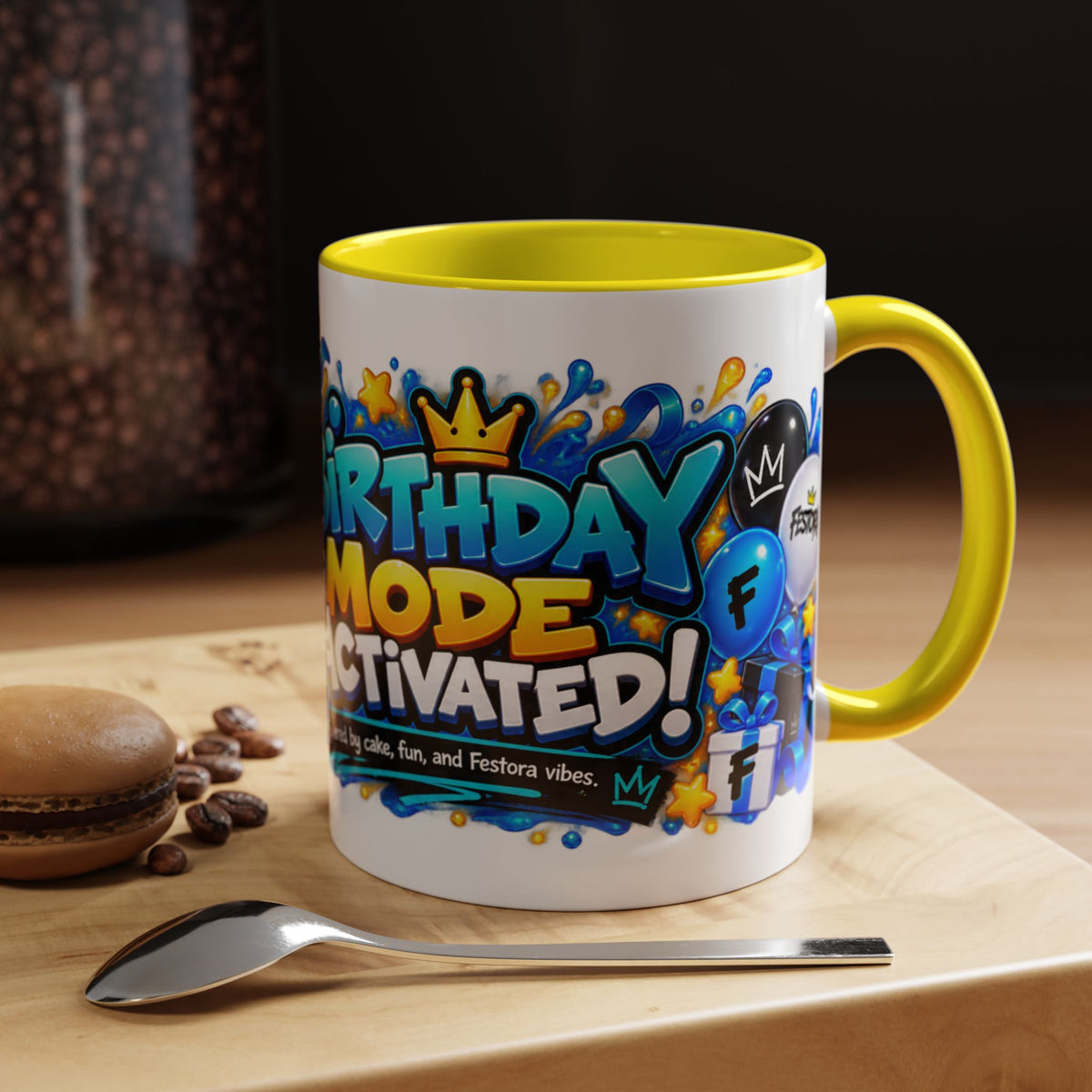 Festora Bot Birthday Mug – Birthday Mode Activated Robot Coffee Cup