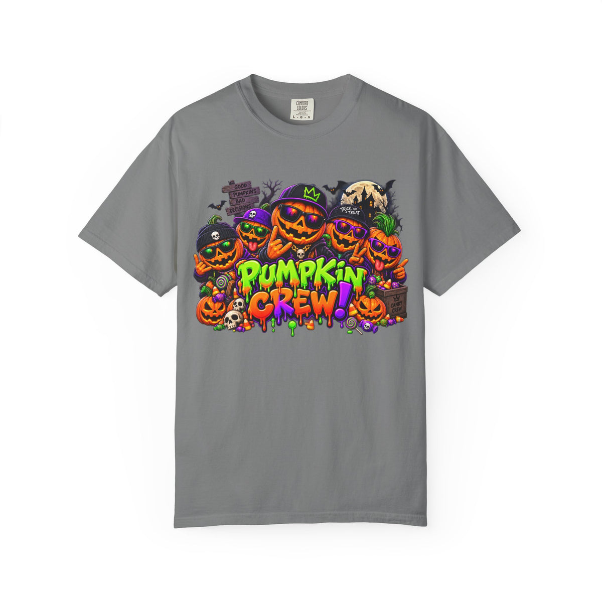 Pumpkin Crew Halloween T-Shirt – Funny Jack O’ Lantern Graphic Tee