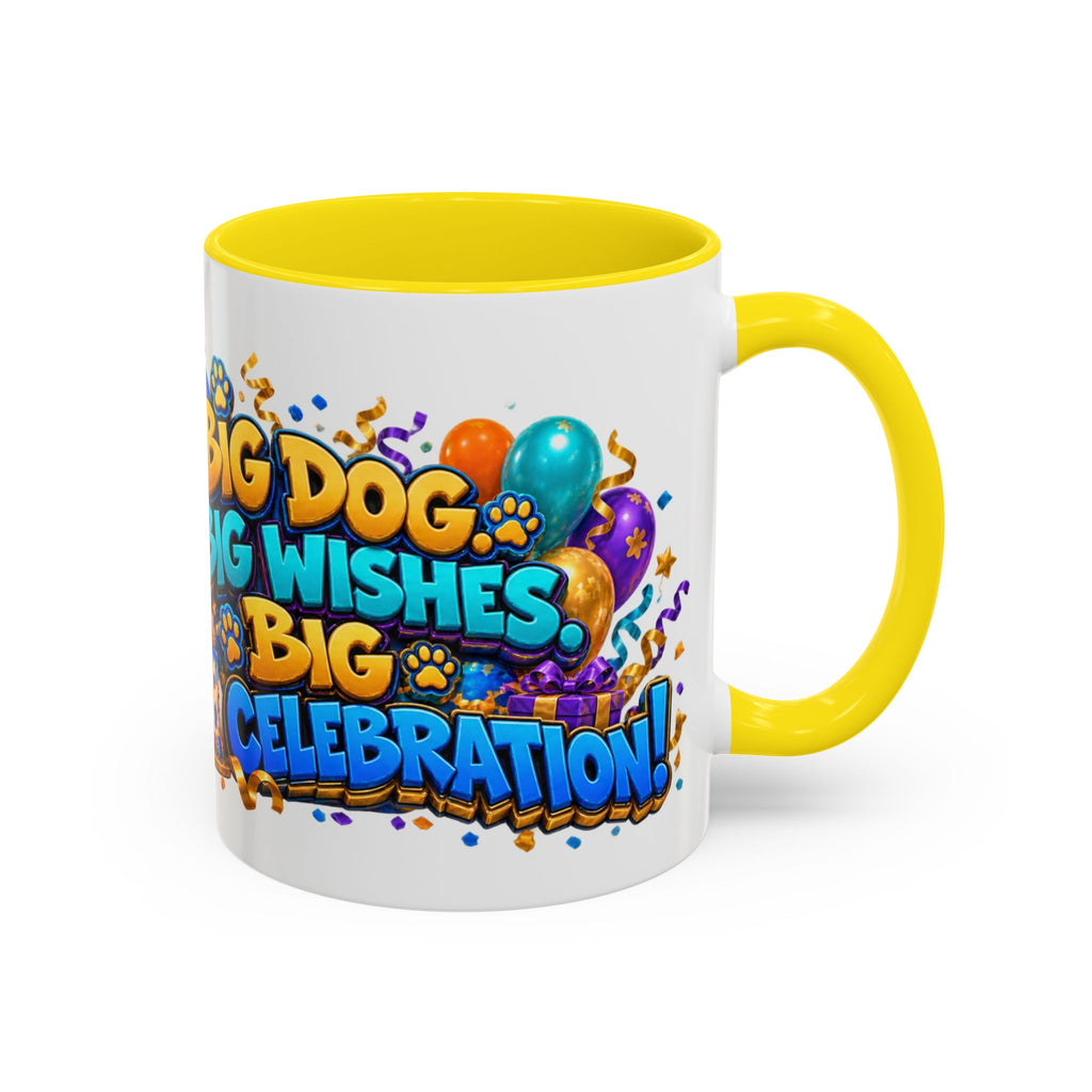 Big Dog Big Wishes Saint Bernard Birthday White Mug