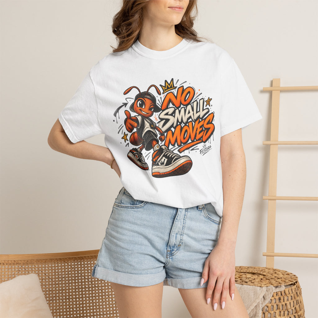 No Small Moves T-Shirt — Retro Sneaker Character Graphic Tee