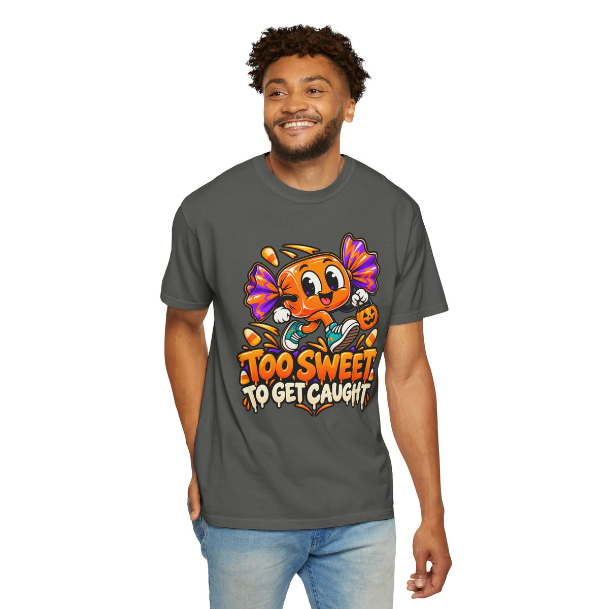 Too Sweet to Get Caught – Cute Halloween Candy T-Shirt