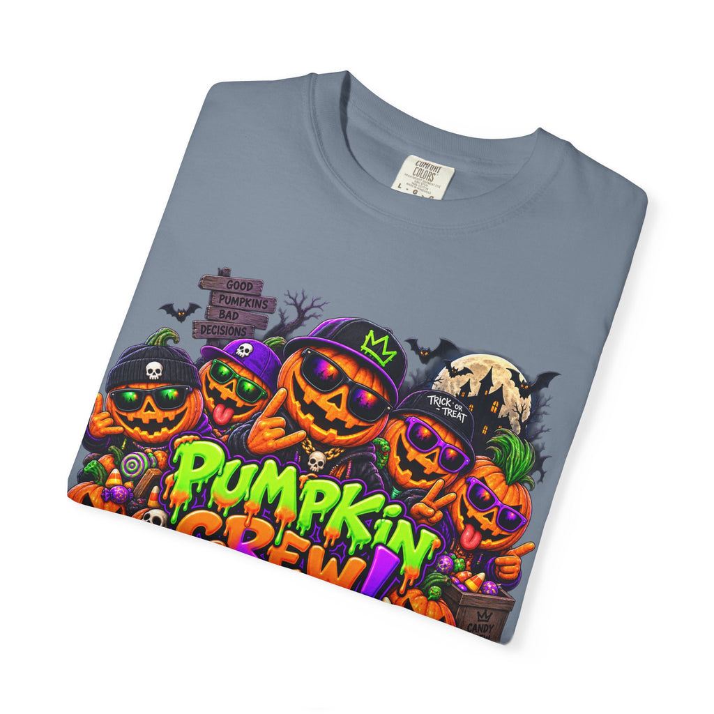 Pumpkin Crew Halloween T-Shirt – Funny Jack O’ Lantern Graphic Tee