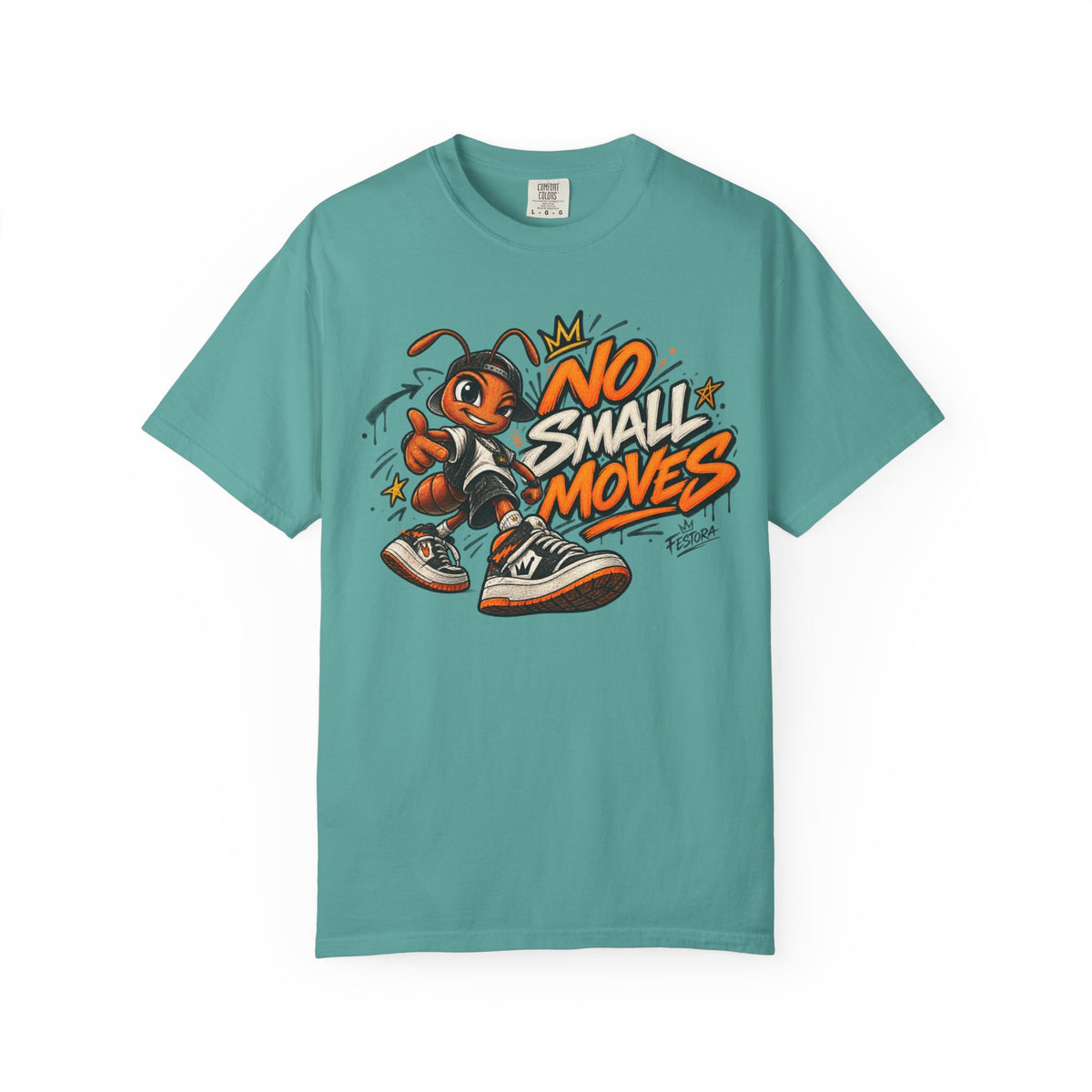 No Small Moves T-Shirt — Retro Sneaker Character Graphic Tee