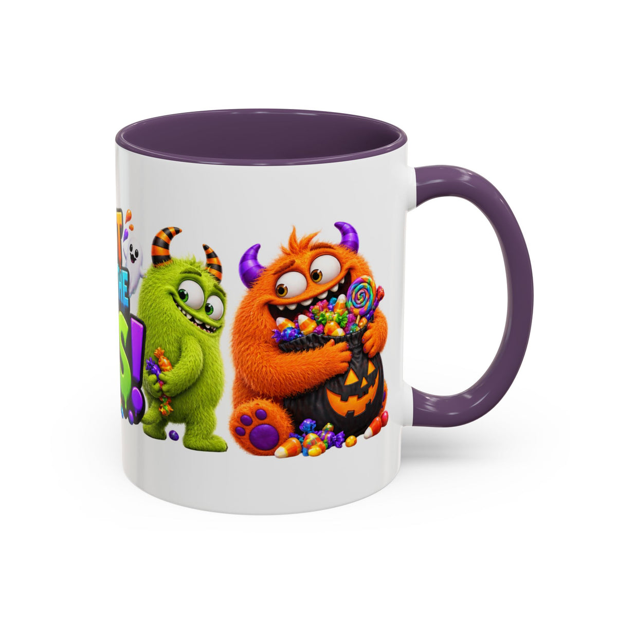 I’m Just Here for the Boos Funny Halloween Monster White Mug