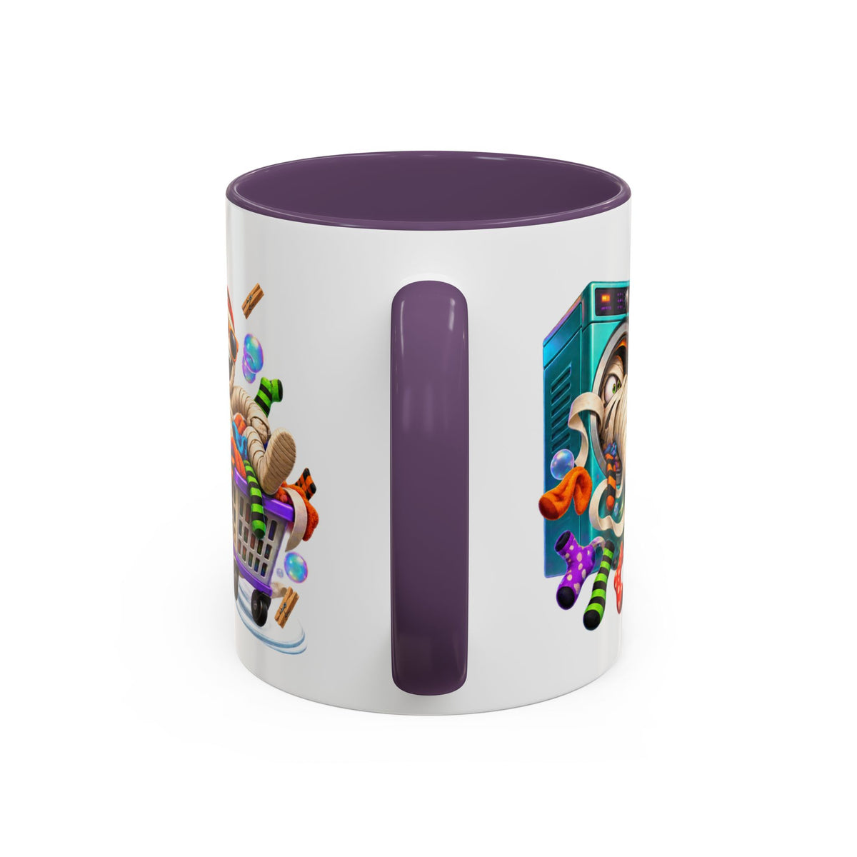 Wrapped Up in Trouble Mummy Halloween White Mug
