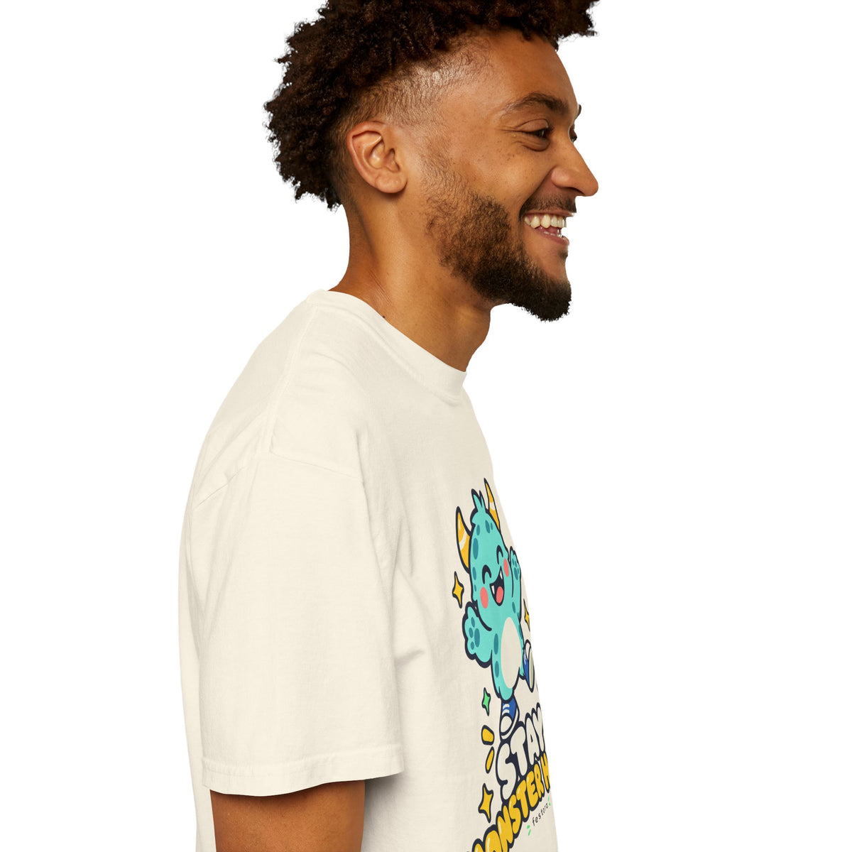 Stay Monster Happy – Cute Monster Graphic T-Shirt