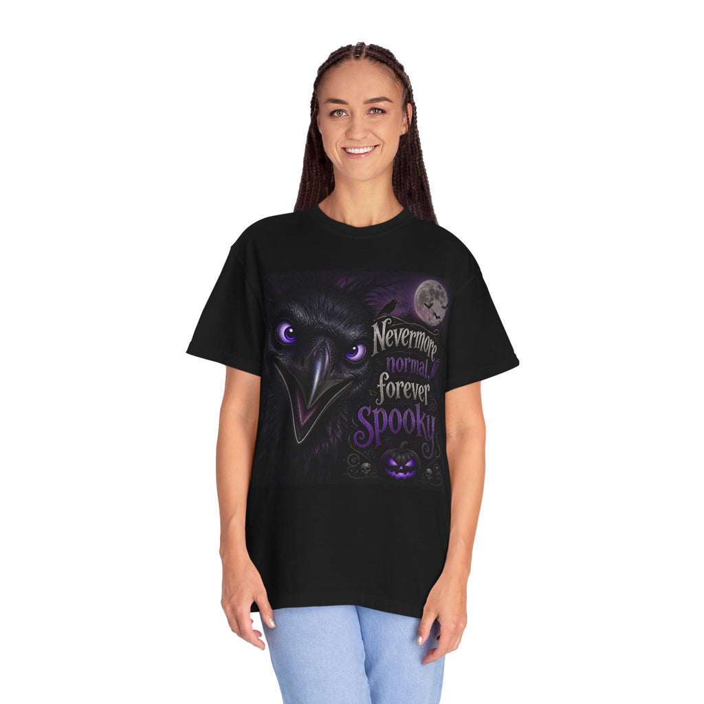 Spooky Raven 'Nevermore Normal Forever Spooky' T-Shirt