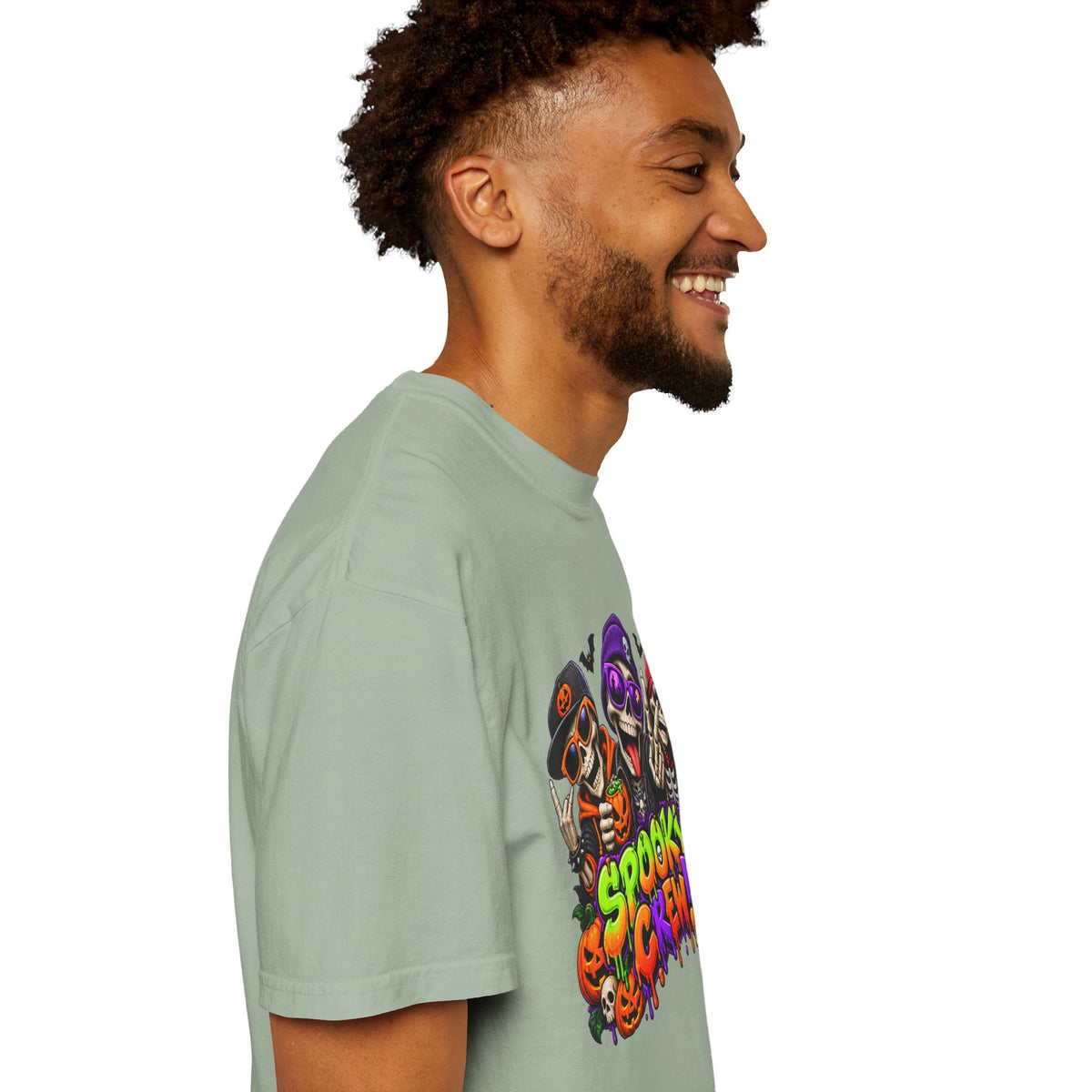 Spooky Crew Halloween T-Shirt – Funny Skeleton Graphic Tee