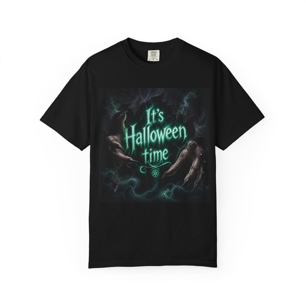 Halloween T-Shirt — "It's Halloween Time" Spooky Glow Design