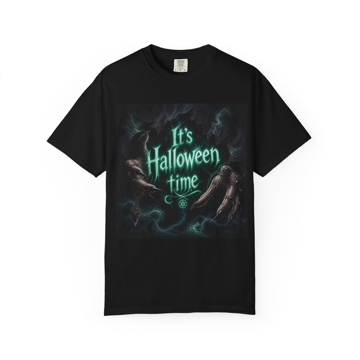 Halloween T-Shirt — "It's Halloween Time" Spooky Glow Design