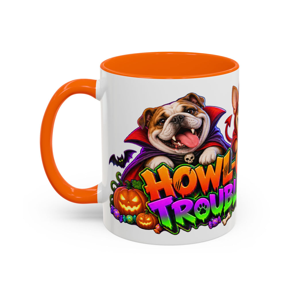 Howl-O-Ween Troublemakers Costume Dogs Halloween White Mug