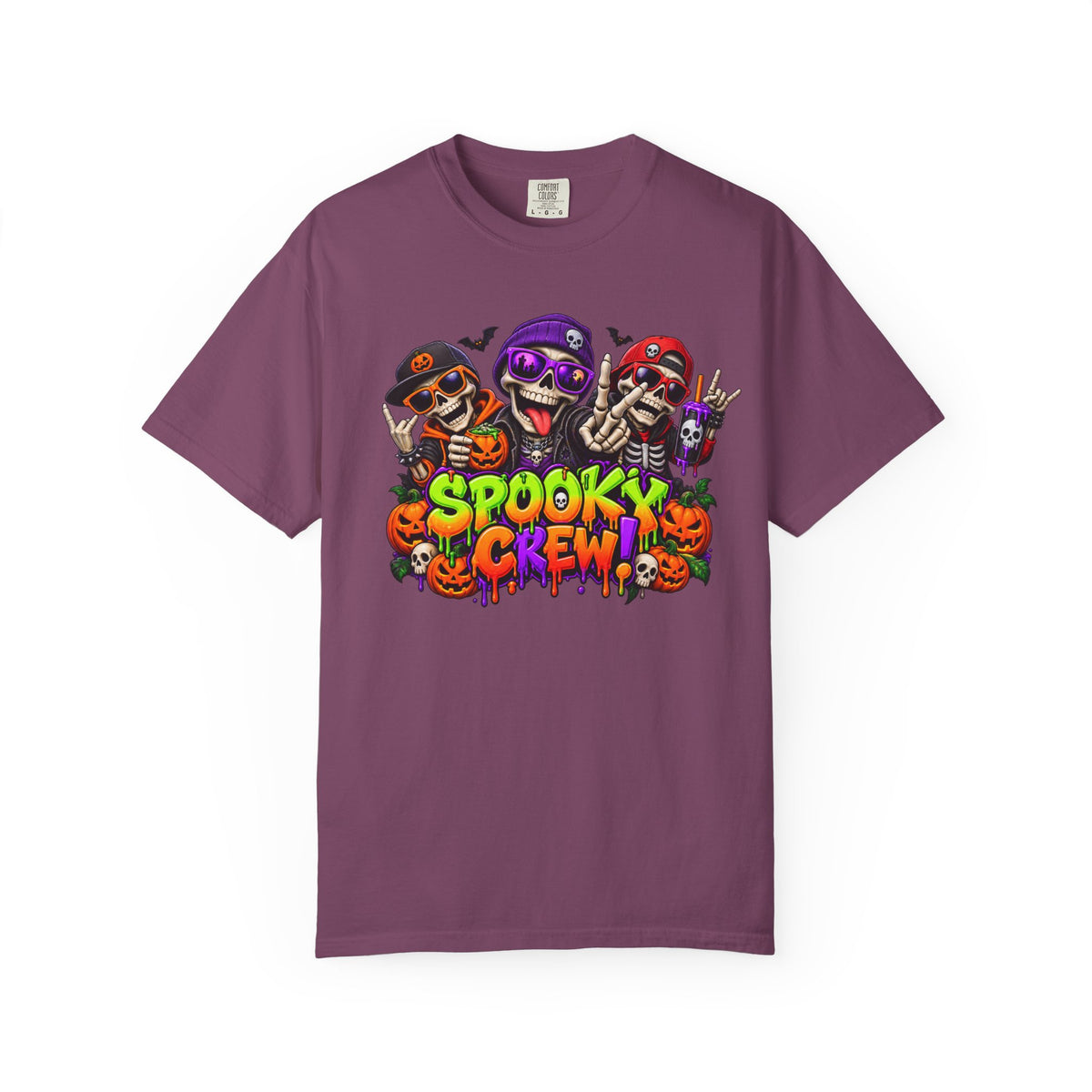 Spooky Crew Halloween T-Shirt – Funny Skeleton Graphic Tee
