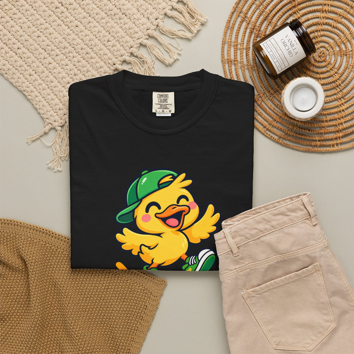 Just Ducky! – Cute Happy Duck Graphic T-Shirt