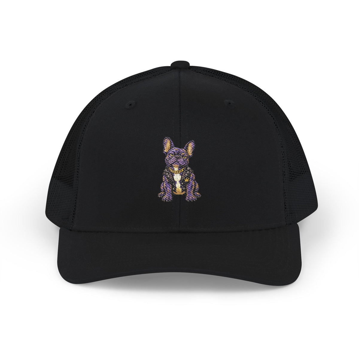 Boss French Bulldog Embroidered Trucker Cap