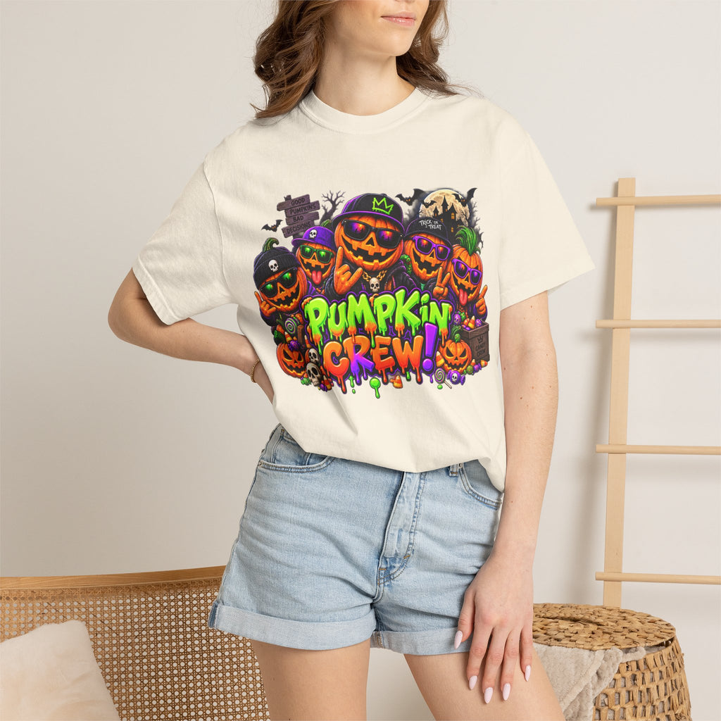 Pumpkin Crew Halloween T-Shirt – Funny Jack O’ Lantern Graphic Tee